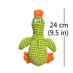 Cute Dog Plush Toys Pet Duck Squeak Toy for Puppy Sound Wild Goose Chew Toy for Small Middle Large Dogs Teeth Cleaning